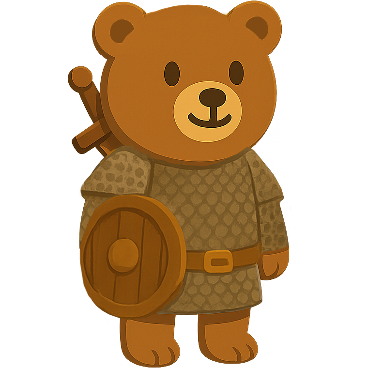 Soldier bear character
