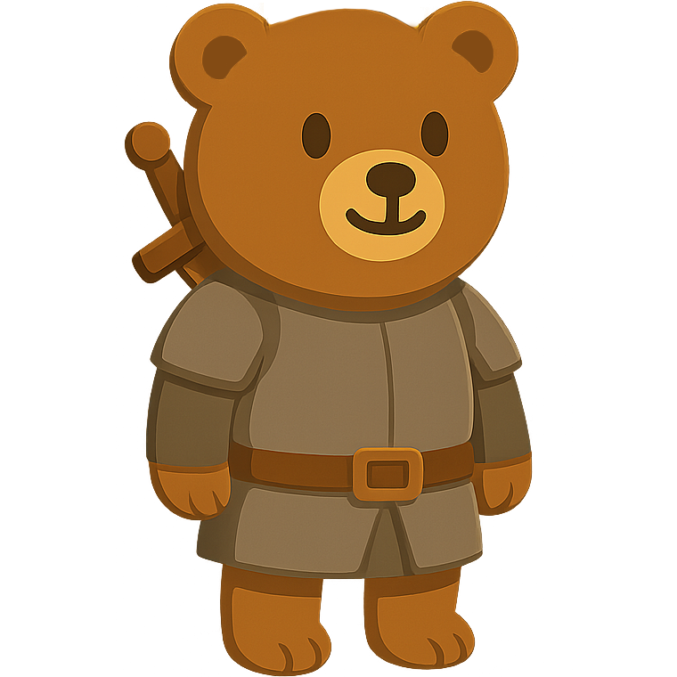 Squire bear character